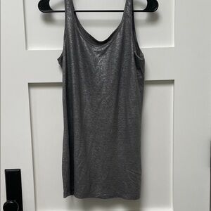 Eileen Fisher Organic Linen Metallic Scoop Neck Tank Top